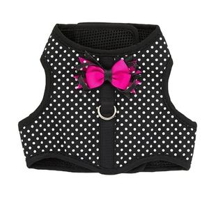 Top Paw® Polka Dot w/Pink Bow M Dog Vest Harness